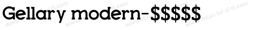 Gellary modern字体转换